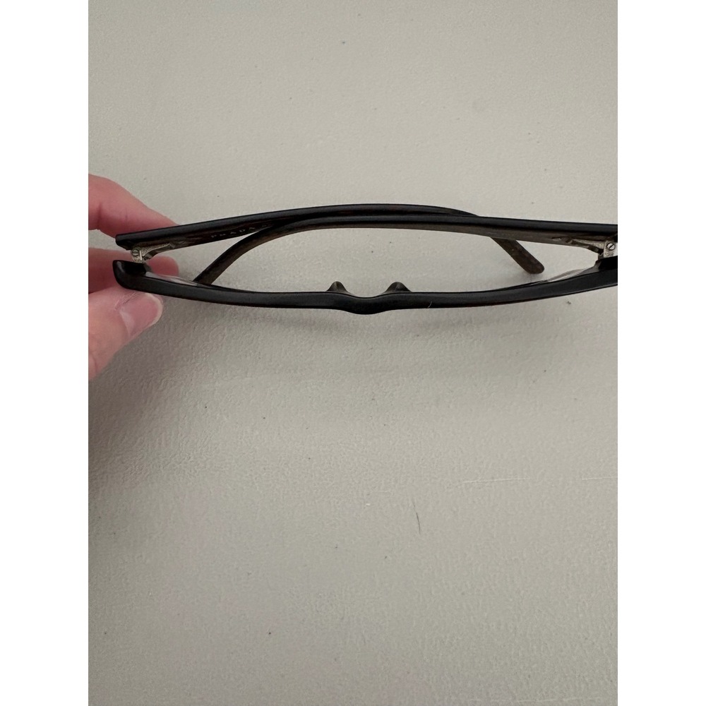 Prada Eyeglasses Frames Only Rectangular Brown Vp… - image 3